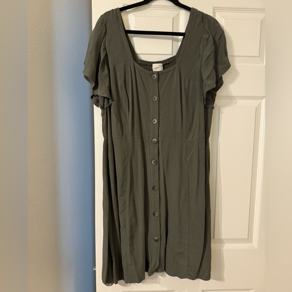Olive Green Dress